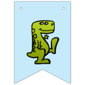 Pastel Dino Birthday Bunting Wimpelkette (Dritte Fahne)