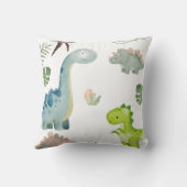 Pastel Dinosaur Kissen (Rückseite)