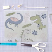 Pastel Dinosaur Seidenpapier (Handwerk)