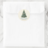 Pastel Disco-Kugel-Weihnachtsbaum-Ornament Benutze Runder Aufkleber (Tasche)