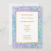 PASTEL DISCO SPARKLE EINLADUNG (Vorderseite)