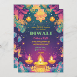 Pastel Diwali Delight Einladung