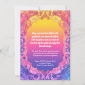 Pastel Diwali Einladung (Rückseite)