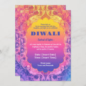 Pastel Diwali Einladung (Vorne/Hinten)