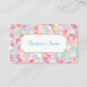 Pastel Dots Business Card Visitenkarte (Vorderseite)