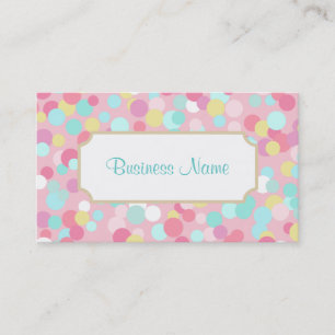 Pastel Dots Business Card Visitenkarte