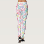 Pastel Dots Un-Perfect Pattern Leggings (Rückseite)