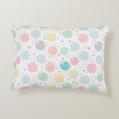 Pastel Dots Unperfektes Muster Dekokissen (Rückseite)