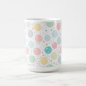 Pastel Dots Unperfektes Muster Kaffeetasse (Mittel)