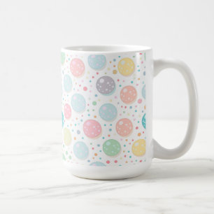 Pastel Dots Unperfektes Muster Kaffeetasse