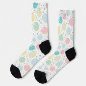 Pastel Dots Unperfektes Muster Socken (Linkes Detail)