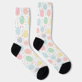 Pastel Dots Unperfektes Muster Socken (Rechts)