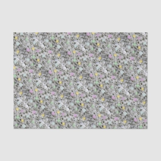 Pastel dotter weißer Granit Seidenpapier (Vorderseite)