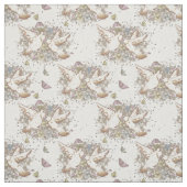 Pastel Doves Blumengestrübe Stoff (Muster)