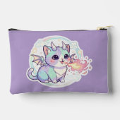Pastel Dragon Kitty Zubehörtasche (Rückseite)