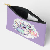 Pastel Dragon Kitty Zubehörtasche (Offen)
