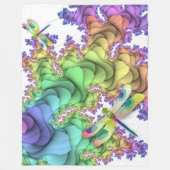 Pastel Dragonflies Fleece Blanket (Vorderseite)