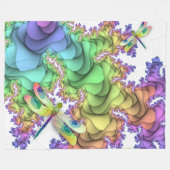 Pastel Dragonflies Fleece Blanket (Vorderseite (Horizontal))