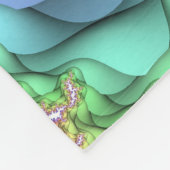 Pastel Dragonflies Fleece Blanket (Ecke)