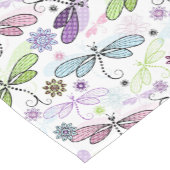 Pastel Dragonflies Kurzer Tischläufer (Ecke)