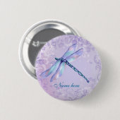 Pastel Dragonfly - - Anpassen Button (Vorne & Hinten)