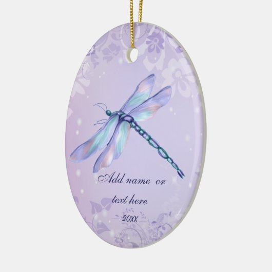 Pastel Dragonfly Keramikornament (Links)