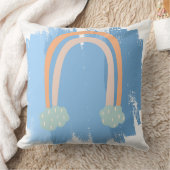 Pastel Dream Blue abstrakt Throw Kissen (Decke)