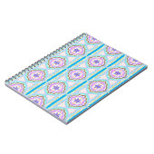 Pastel Dream Boho Geometric Kaleidoscope Notizblock (Linke Seite)
