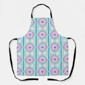 Pastel Dream Boho Geometric Kaleidoscope Schürze (Vorderseite)