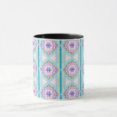 Pastel Dream Boho Geometric Kaleidoscope Tasse (Zentrum)