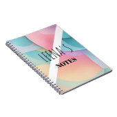 Pastel Dream Spiral Foto Notebook Notizblock (Rechte Seite)