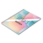 Pastel Dream Spiral Foto Notebook Notizblock (Linke Seite)