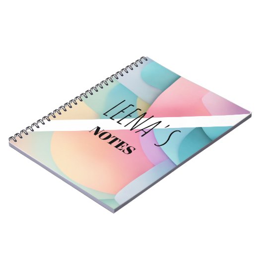 Pastel Dream Spiral Foto Notebook Notizblock (Linke Seite)