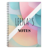 Pastel Dream Spiral Foto Notebook Notizblock (Vorderseite)