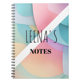 Pastel Dream Spiral Foto Notebook Notizblock