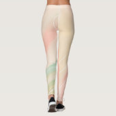 Pastel Dreams Abstrakte Kunst Leggings (Rückseite)