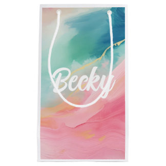 Pastel Dreams: künstlerische Pinselstriche Kleine Geschenktüte