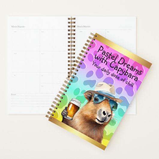 Pastel Dreams with Capybara: Your Daily Dose  Planer (Anzeige)