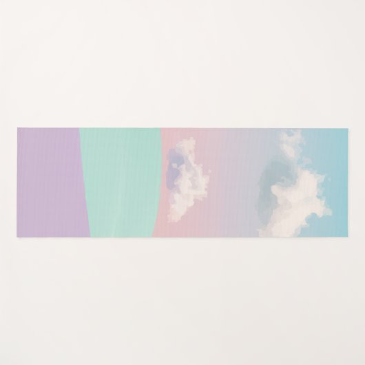 Pastel Dreamscape Yogamatte (Vorderseite (Horizontal))