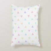 Pastel Dreiecke Muster Multicolor Dekokissen (Vorderseite(Vertikal))