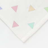 Pastel Dreiecke Muster Multicolor Fleecedecke (Ecke)