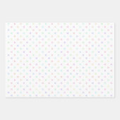Pastel Dreiecke Muster Multicolor Geschenkpapier Set (Vorderseite 3)