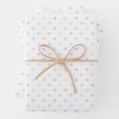 Pastel Dreiecke Muster Multicolor Geschenkpapier Set (Beispiel)