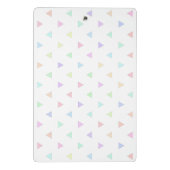 Pastel Dreiecke Muster Multicolor Mini Klemmbrett (Rückseite)