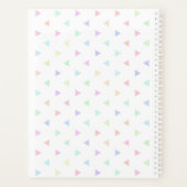 Pastel Dreiecke Muster Multicolor Planer (Rückseite)