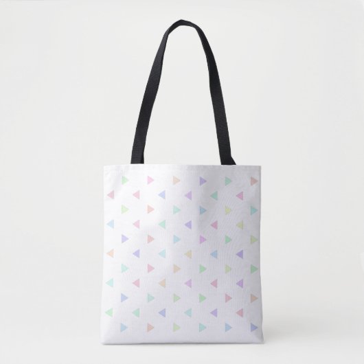 Pastel Dreiecke Muster Multicolor Tasche (Vorderseite)