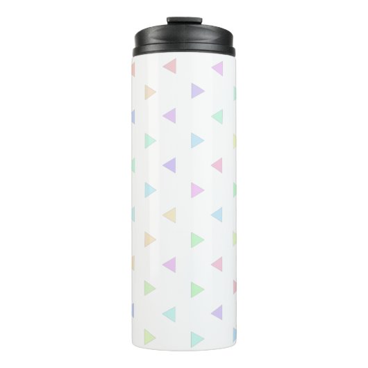 Pastel Dreiecke Muster Multicolor Thermosbecher (Vorderseite)