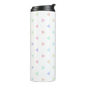 Pastel Dreiecke Muster Multicolor Thermosbecher (Nach links gedreht)