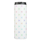 Pastel Dreiecke Muster Multicolor Thermosbecher (Rückseite)