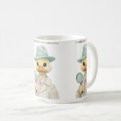 Pastel Duck Detective Kaffeetasse (VorderseiteRechts)